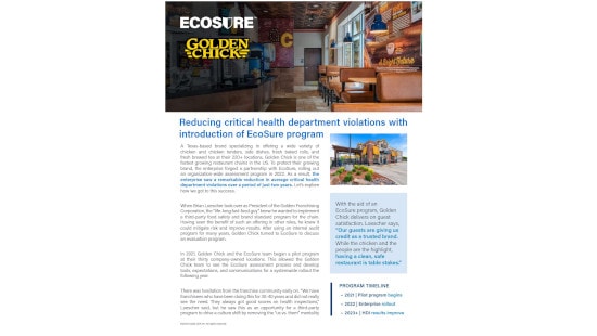 Thumbnail image of first page of Ecosure Golden Chick case study