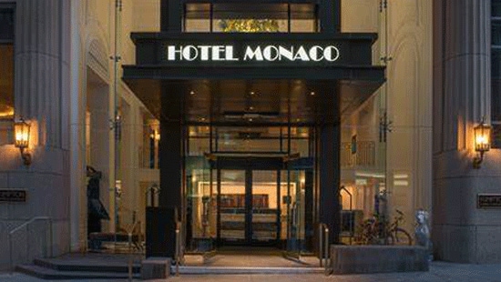 Hotel Monaco External Entrance Door