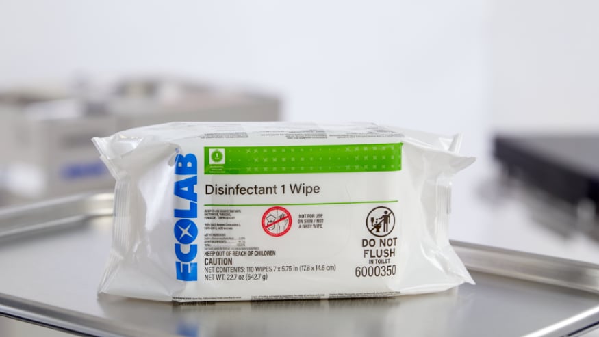 Ecolab Disinfectant 1 Wipes 