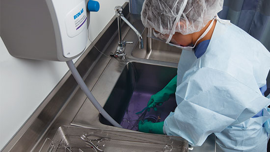 Manual Cleaning for Instrument Reprocessing | Ecolab